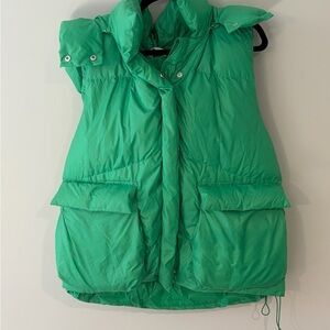 Cozy Green Puffer Vest